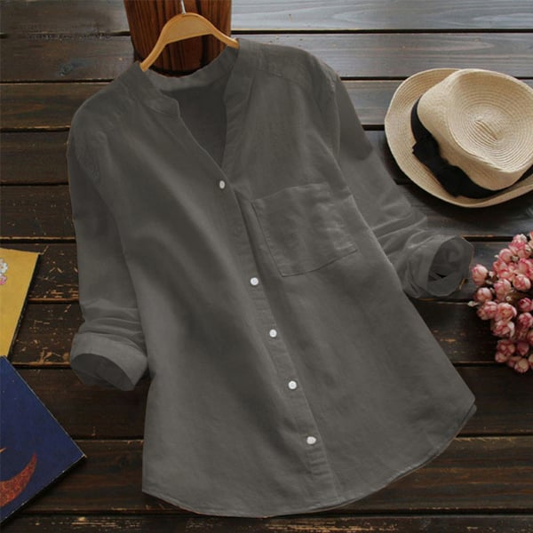 Linnen - Casual loose shirt in linen cotton