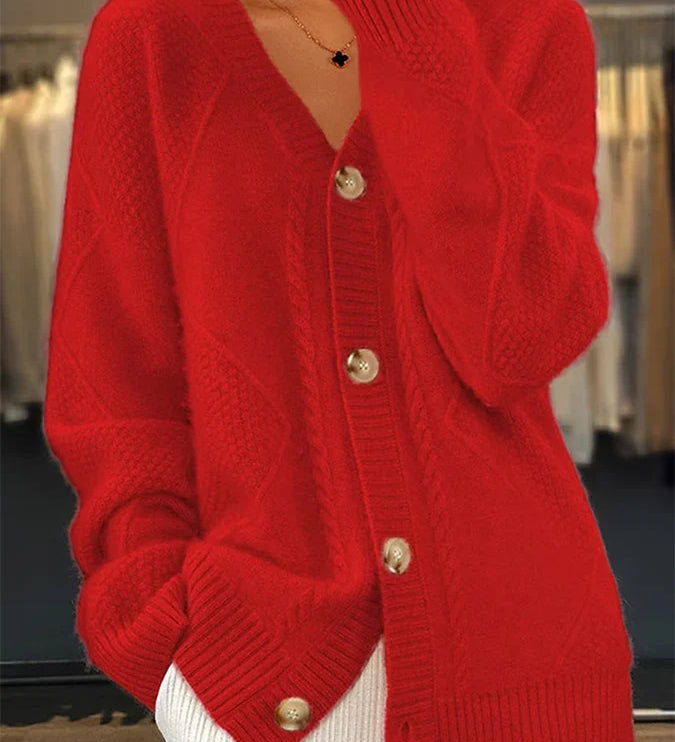 Women's Faux Cashmere Cardigan Pullover