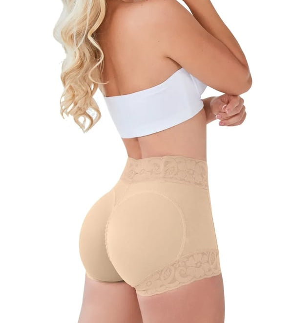 Women's knickers with lace classic body lift shaping device
