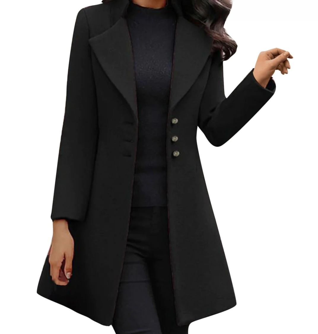 Vinci™ | Italian wool coat with long sleeves