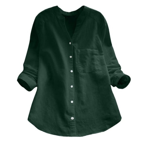 Linnen - Casual loose shirt in linen cotton