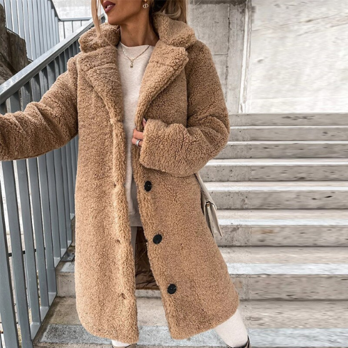 Bamse frakke | Stilfuld blød pels