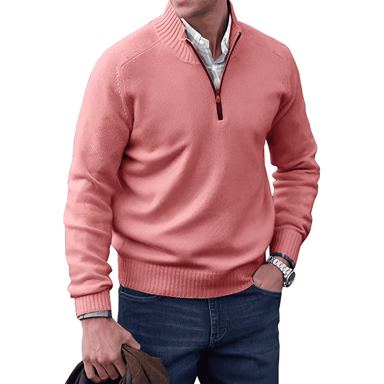 Nicolas™ | Sweater med lynlås | 1 + 1 gratis
